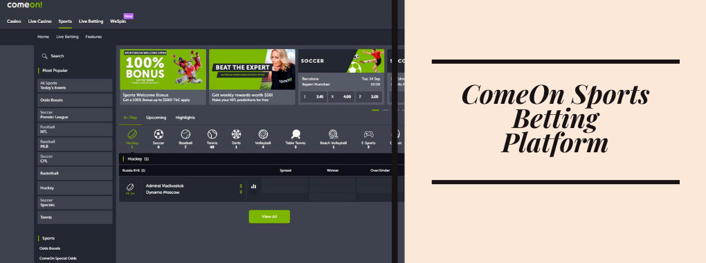 ComeOn betting app