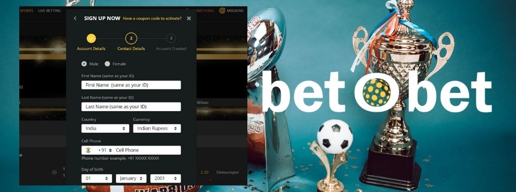 Betobet betting site registration guide in India